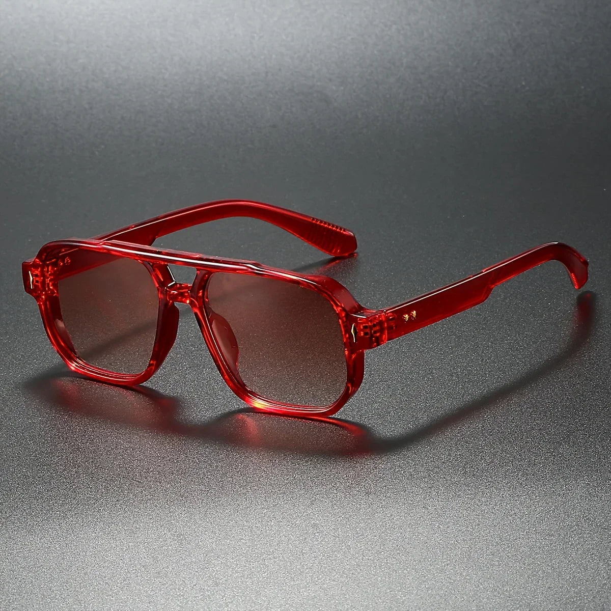 Aaron - Lunettes de soleil rétro carrées