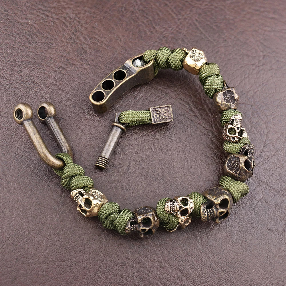 Colt - Bracelet Paracorde à Perles Crâne