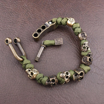 Colt - Bracelet Paracorde à Perles Crâne