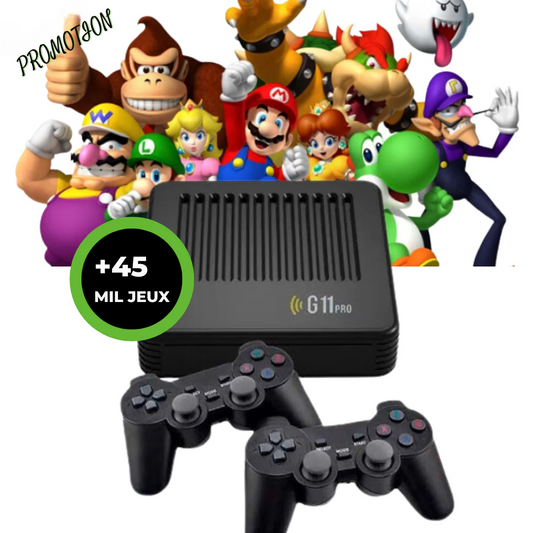 GAME G11 PRO + 45 000 jeux - 128G [Liquidation de stock - Achetez et recevez un Cadeau Exclusif]