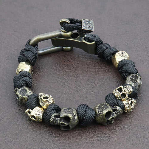 Colt - Bracelet Paracorde à Perles Crâne