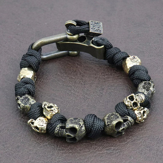 Colt - Bracelet Paracorde à Perles Crâne