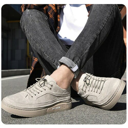 (2 POUR LE PRIX D’1)  Baskets Homme en Cuir Premium Off-Ekien + CADEAU