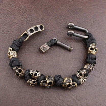 Colt - Bracelet Paracorde à Perles Crâne