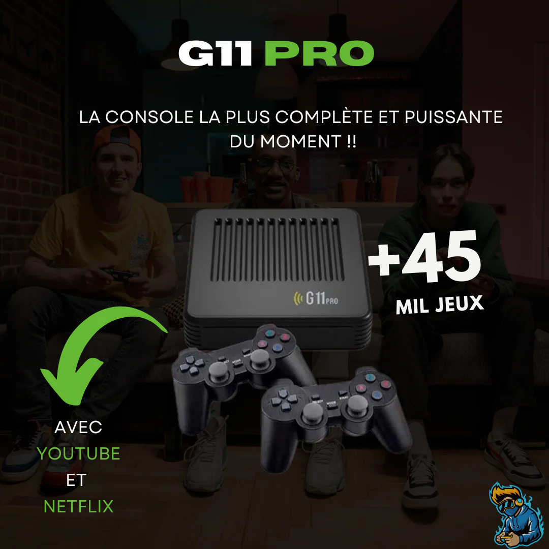 GAME G11 PRO + 45 000 jeux - 128G [Liquidation de stock - Achetez et recevez un Cadeau Exclusif]