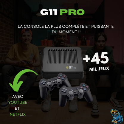 GAME G11 PRO + 45 000 jeux - 128G [Liquidation de stock - Achetez et recevez un Cadeau Exclusif]