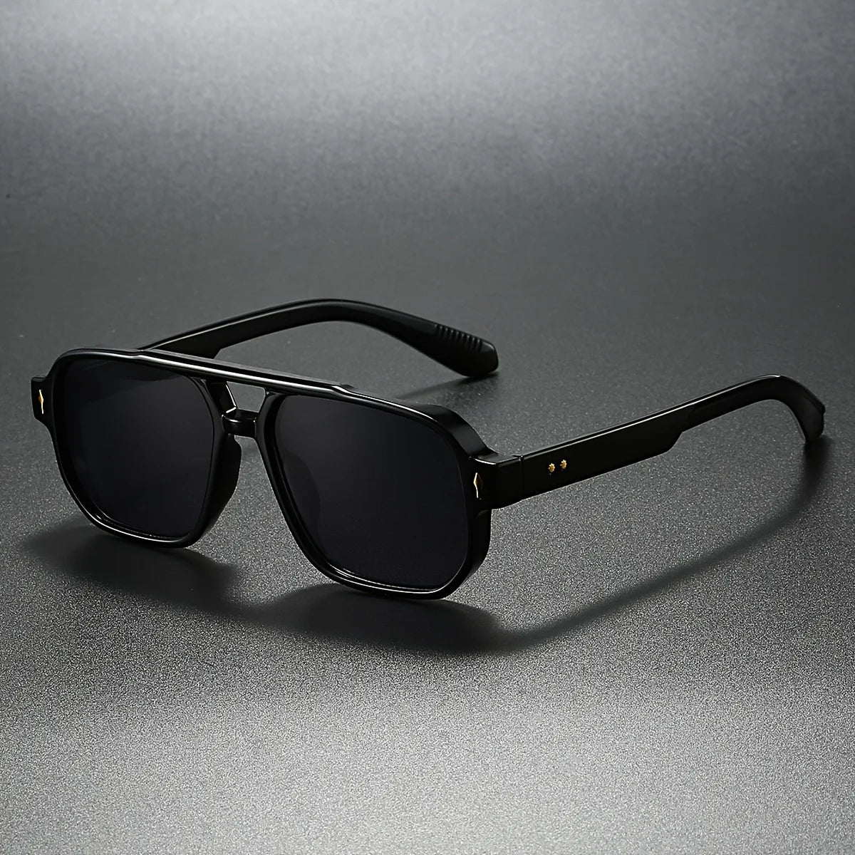Aaron - Lunettes de soleil rétro carrées