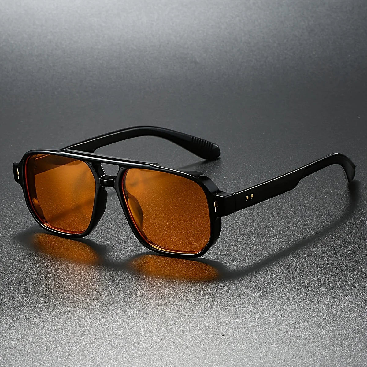 Aaron - Lunettes de soleil rétro carrées
