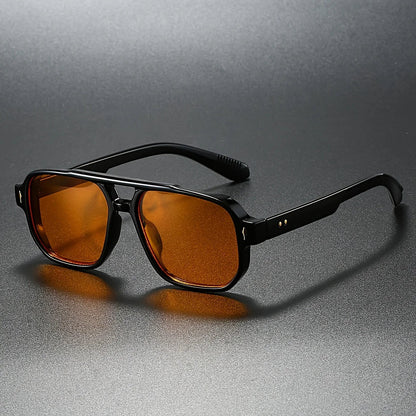 Aaron - Lunettes de soleil rétro carrées