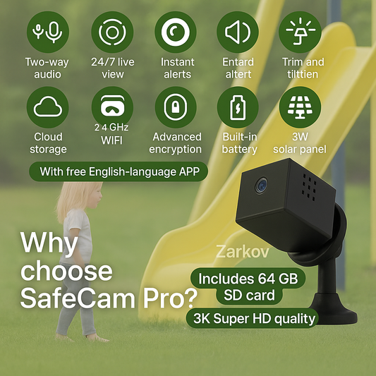 SafeCam Pro | Altijd veilig – zelfs zonder internet of stroom