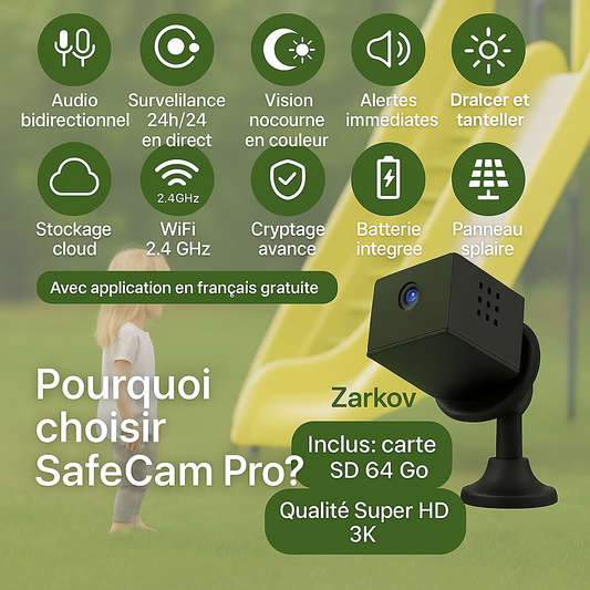 SafeCam Pro | Altijd veilig – zelfs zonder internet of stroom