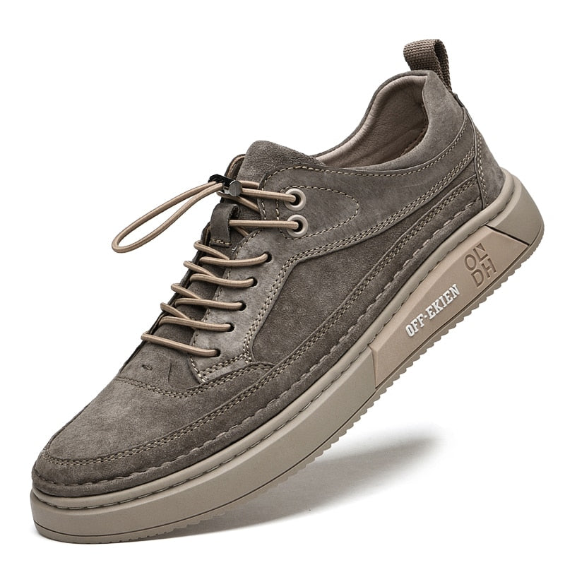 (2 POUR LE PRIX D’1)  Baskets Homme en Cuir Premium Off-Ekien + CADEAU