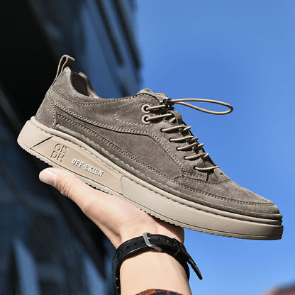 (2 POUR LE PRIX D’1)  Baskets Homme en Cuir Premium Off-Ekien + CADEAU