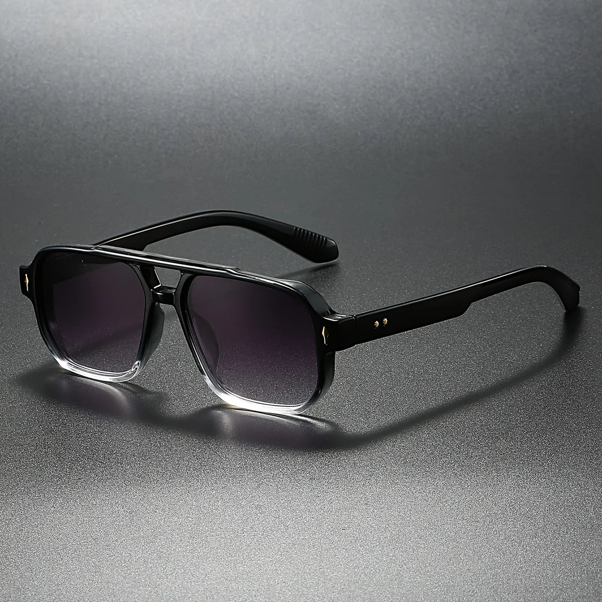 Aaron - Lunettes de soleil rétro carrées