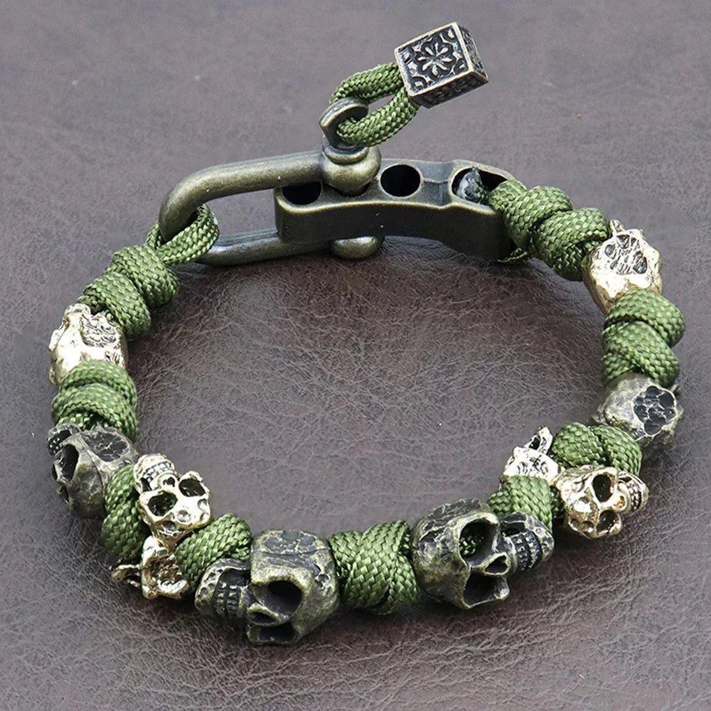 Colt - Bracelet Paracorde à Perles Crâne