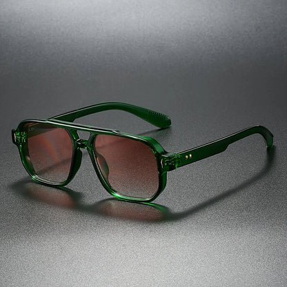 Aaron - Lunettes de soleil rétro carrées